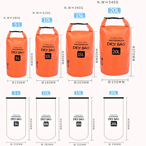 Qinghengyong De Gran Capacidad a Prueba de Agua al Aire Beach organizar Impermeable Libre a la Deriva Bolsa de Hombro Campamento Playa hikng Escalada Organizar Bolsa Blanco