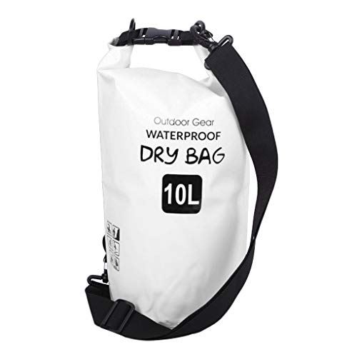 Qinghengyong De Gran Capacidad a Prueba de Agua al Aire Beach organizar Impermeable Libre a la Deriva Bolsa de Hombro Campamento Playa hikng Escalada Organizar Bolsa Blanco