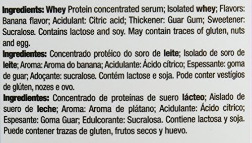 Quamtrax Nutrition Isowhey 5 Lb  - Suplementos de Proteínas, sabor plátano - 2267 gr
