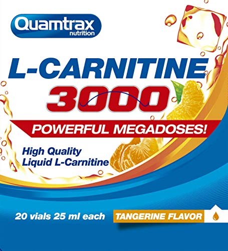 Quamtrax Nutrition L-Carnitine 3000 - 20 viales x 25 ml Mandarina