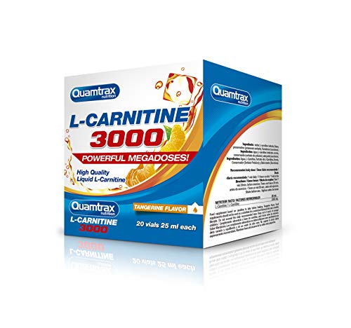 Quamtrax Nutrition L-Carnitine 3000 - 20 viales x 25 ml Mandarina