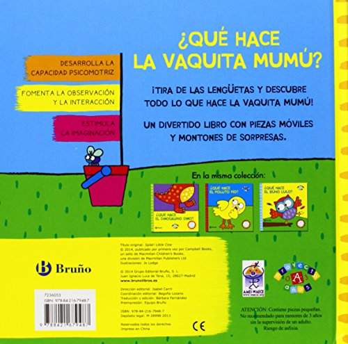 ¿Qué hace la vaquita Mumú? (Castellano - A Partir De 0 Años - Proyecto De 0 A 3 Años - Libros Manipulativos)