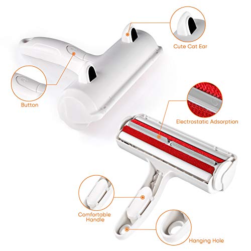 Quitapelos y Rodillos para Mascotas, Cepillo de Limpieza Removedor de Pelaje para Perro y Gato, Mágico Depilación Eliminador de Pelo para Animales