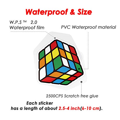 QWDDECO Sticker Pack (360 PCS) Vinilo Pegatinas para portátiles, botellas de agua, equipaje, monopatín, PS4, Xbox one, Iphone, los mejores regalos para adultos, adolescentes, niños y niñas.Calcomanías