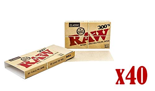 RAW Papel Bloc 300 Hojas 1 1/4 (Cada Estuche Contiene 40 LIBRITOS)