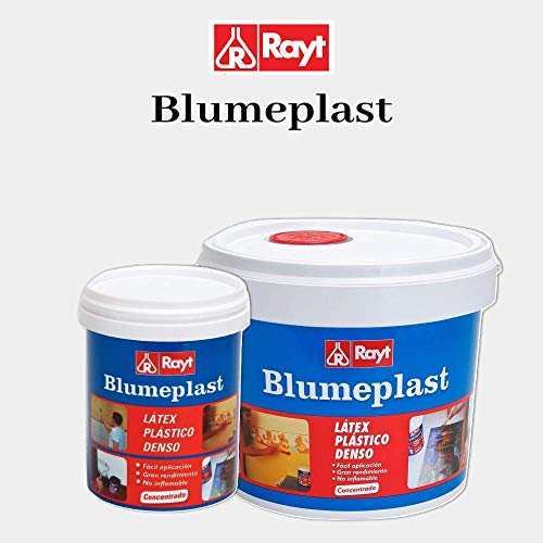 Rayt 157-09 Blumeplast M-20: Látex plástico denso, sellador de superficies de yeso, cemento, estuco, madera, y sellante para manualidades. Secado transparente. 1 kg, 1kg
