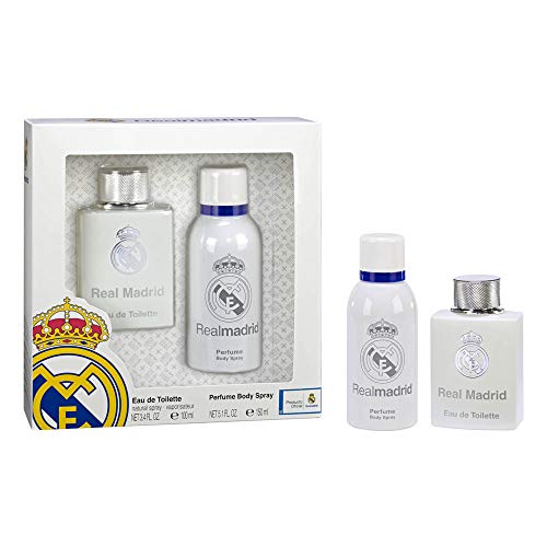 Real Madrid Set de Eau de Toilette para hombre y Spray de Cuerpo, para hombre
