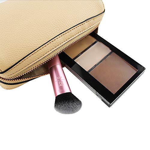 Real Techniques - Brocha de maquillaje para esculpir y contorneado facial, tamaño mini de viaje (el color del mango y del embalaje pueden variar)