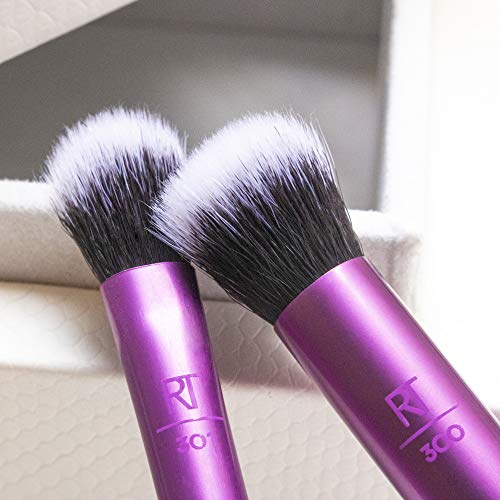 Real Techniques Eye Shade y Blend Makeup Make-up Brush Duo (El color del empaque y la manija puede variar)