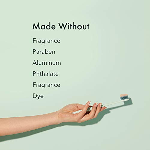 Realrael Pasta de dientes orgánica con sal rosa del Himalaya, natural, vegana, sin parabenos, anticavidad, bomba única reciclable, aliento fresco, cuidado bucal (10,58 oz / 300 g)