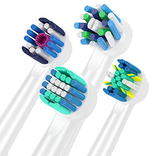 Recambios Cepillo Compatible con Oral b Cepillo Eléctrico, 16 Cabezales Compatible con Cepillo Eléctrico, 4 Whiteclean, 4 Precision-Clean, 4 Flossclean, 4 Crossclean