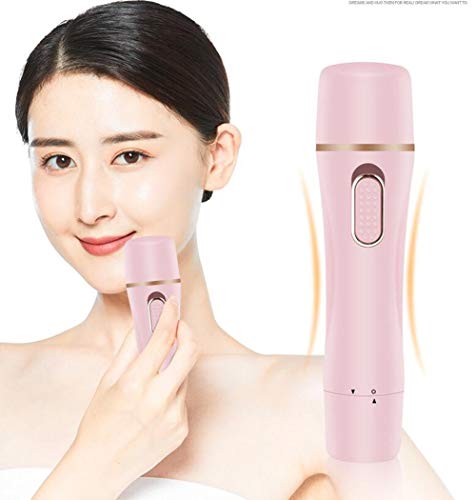 Recargable removedor del pelo facial de las mujeres sin dolor facial pelo Trimmer eléctrico portátil Razor 4en1 USB Aplicar for Bikini/cejas/pelusa del melocotón/del pelo facial/Lip/Chin