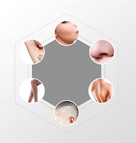 Recargable removedor del pelo facial de las mujeres sin dolor facial pelo Trimmer eléctrico portátil Razor 4en1 USB Aplicar for Bikini/cejas/pelusa del melocotón/del pelo facial/Lip (Color : Black)