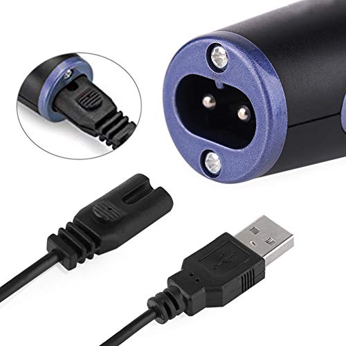 Recortador de vello,4 en 1 Nariz y Orejas de Recortadora Cejas Cortapelos Para Nariz Resistente al Agua (Azul)