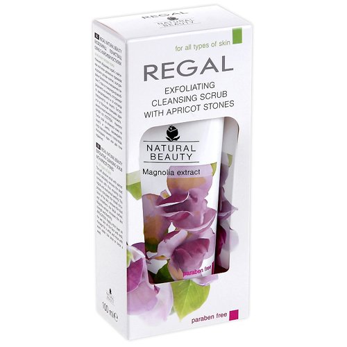 Regal Natural Beauty - Limpiador exfoliante con hueso de albaricoque para todo tipo de piel