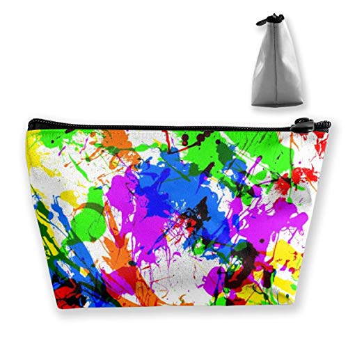 Regalo Ideal: patrón de Tinte en Espiral Bolsa de Almacenamiento Trapezoidal multifunción Bolsa de cosméticos Bolsa de Maquillaje pequeña Bolsa de Aseo Bolsa de Viaje portátil con Cremallera