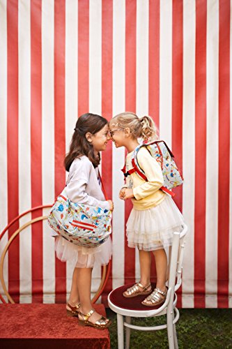 reisenthel - Mochila infantil (21 x 28 x 12 cm, 5 L), Cats and Dogs Rose (Rojo) - IE3064