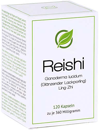 Reishi | Ling-Zhi (Ganoderma lucidum) - 120 Cápsulas en caja para preservar el aroma por cada 360 miligramos