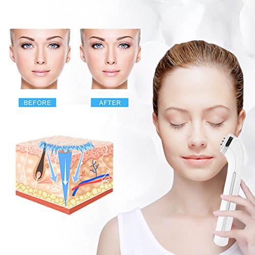 Rejuvenecimiento Facial Máquina Belleza de Radiofrecuencia RF Reafirmante Piel Masaje cara para Eliminar Arrugas Acné y Levantando Facial Adelgazar Antienvejecimiento Regalo para mujeres