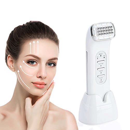 Rejuvenecimiento Facial Máquina Belleza de Radiofrecuencia RF Reafirmante Piel Masaje cara para Eliminar Arrugas Acné y Levantando Facial Adelgazar Antienvejecimiento Regalo para mujeres