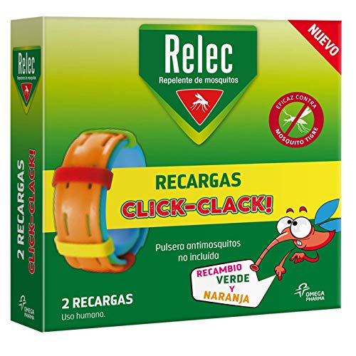 Relec Recargas Pulsera Repelente Antimosquitos - 2 recambios