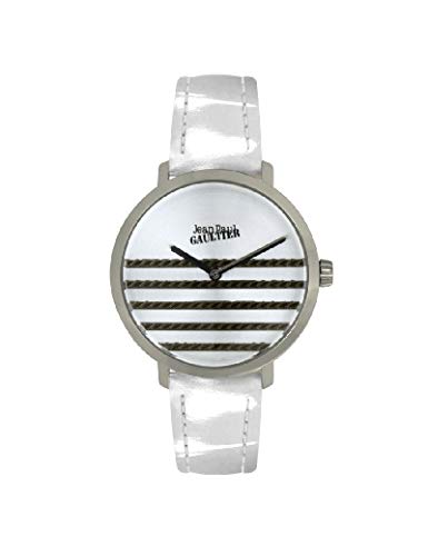 Reloj Jean-Paul Gaultier de piel para mujer, color blanco