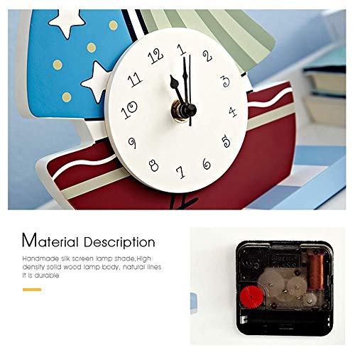 Reloj, Personalidad Creativa Navegación Dibujos Animados Decoración Interior Reloj De Péndulo, Despertador De Viaje Sin Tictac, Multiuso, Especialmente Práctico
