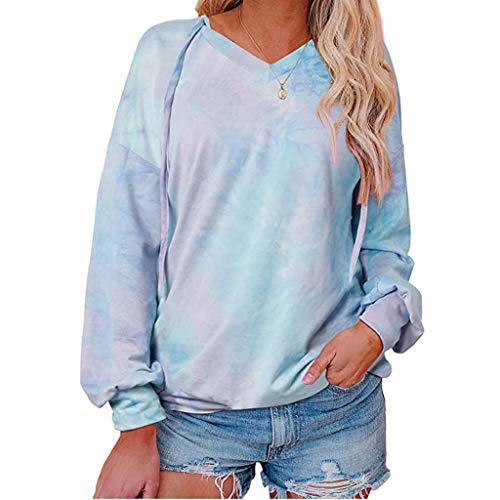 ReooLy Camisa de Entrenamiento, Jersey de Punto de Gran tamaño para Mujer con Hombros Descubiertos y suéter Suelto(Cielo Azul，XXXL)