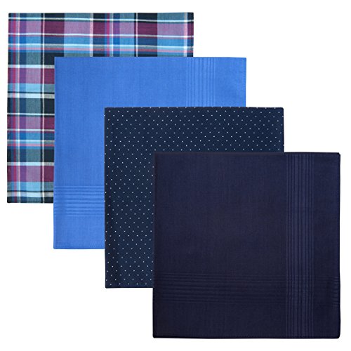 Retreez - 8 Pañuelos de puro algodón surtidos para hombre - Incluye paquete para regalo Set Misto A5a001 Talla única