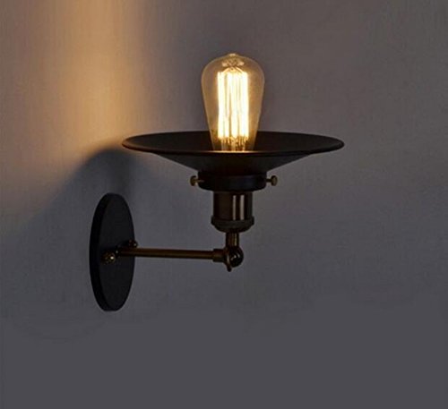 Retro Apliques de Pared Lámpara, Vintage Lámpara de Pared, Industrial Apliques Diseño de Metal Ajustable E27 Socket Retro Casa Decor Iluminación