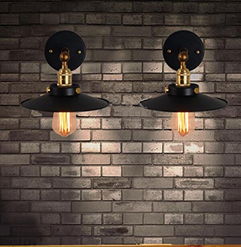 Retro Apliques de Pared Lámpara, Vintage Lámpara de Pared, Industrial Apliques Diseño de Metal Ajustable E27 Socket Retro Casa Decor Iluminación