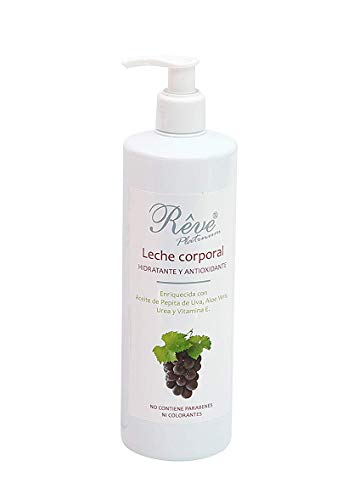REVE Platinum Leche Corporal Vinoterapia - Hidratación y Nutrición Pieles muy secas, descamadas y atópicas - Rápida Absorción - Hombre y Mujer, Día y Noche - Cosmética natural sin parabenes - 500 ml