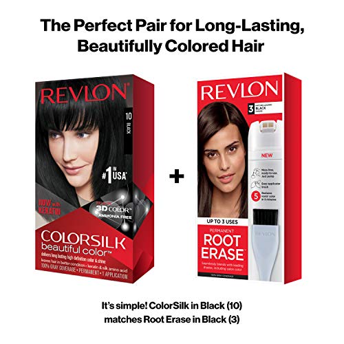 Revlon ColorSilk Tinte de Cabello Permanente Tono #10 Negro