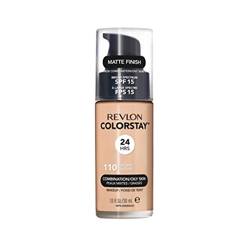 Revlon ColorStay Base de maquillaje para piel mixta/grasa, 30 ml, color marfil