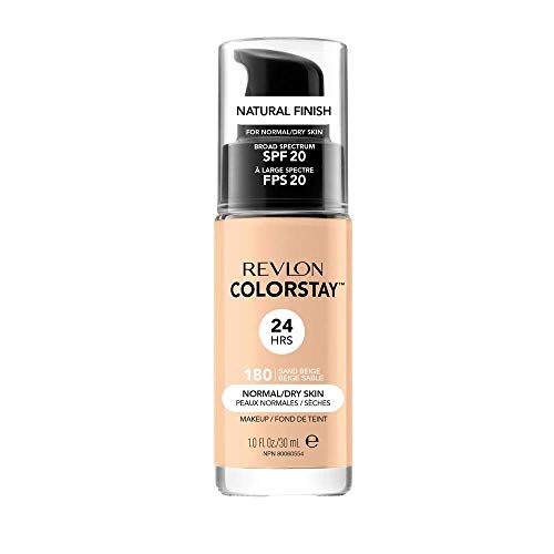 Revlon ColorStay Base de Maquillaje piel normal/seca FPS20 (#180 Sand Beige) 30ml