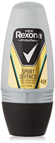 Rexona - Sport defence, desodorante en roll - on, hombre, pack de 6 (6 x 50 ml)