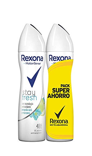 Rexona Stay Fresh Desodorante Antitranspirante Manzana - 3 Packs Ahorro de 2x200 ml (Total: 1200 ml)