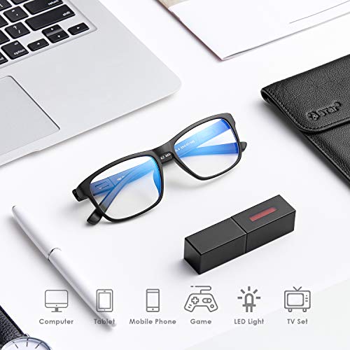 Rezi Gafas de ordenador Gafas Lectura para Protección contra Luz Azul - Alta Protección para Pantalla, Marco ultraligero | Luz anti-azul | 100% protección UV, Evita la Fatiga Ocular para PC, Móvil