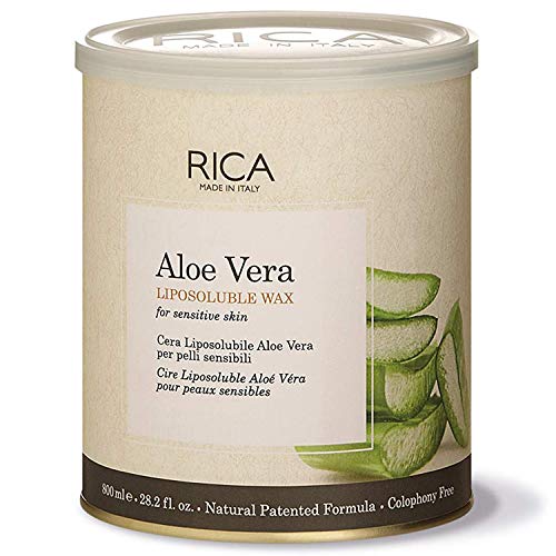 RICA LIPOSOLUBLE WAX- ALOE VERA WAX-FOR SENSITIVE SKIN 800ml (28.2 fl.oz.)