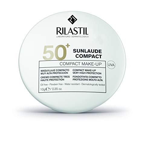 Rilastil Sunlaude - Maquillaje Compacto con Protección Solar SPF 50+, Tono Light - 10 g