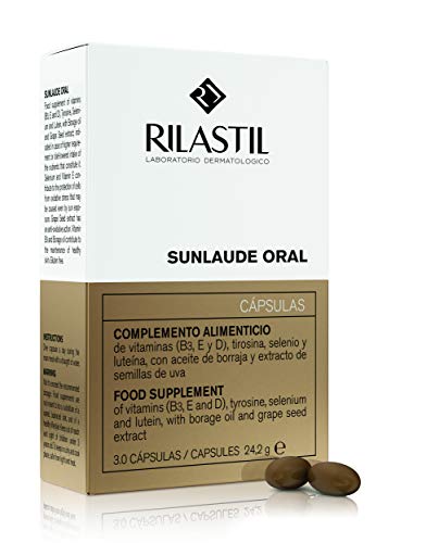 Rilastil Sunlaude Oral - Suplemento Alimenticio de Protección Solar - 30 cápsulas