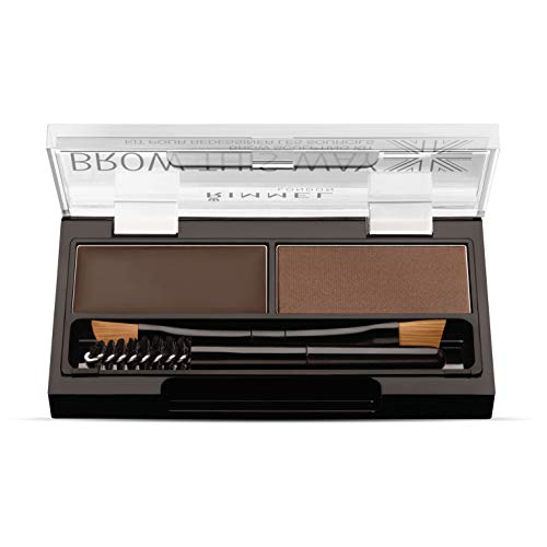 Rimmel London Brown This way Kit esculpidor de cejas, Tono 003 Dark Brown - 1.1 gr