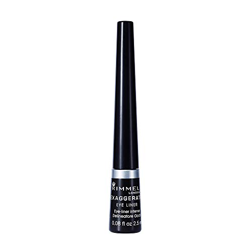 Rimmel London Exaggerate Automatic Eyeliner Waterproof - Delineador de Ojos Retráctil, Tono 001 Negro (Black), 0.28 gr