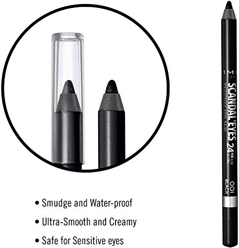 Rimmel London Scandaleyes Waterproof Khol Kajal Liners Tono 1 - 1.3 gr