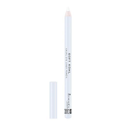 Rimmel London Soft Khol Lápiz de ojos, blanco puro - 1,2 g (Pack de 3)