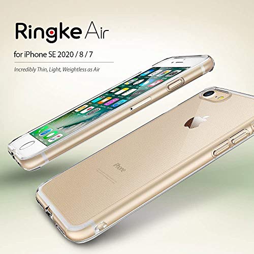 Ringke Funda iPhone 7 / iPhone 8, [Air] Sin Peso como el Aire, del Caso Ligero Delgado Suave Transparente Arañazos TPU Flexible Protectora para Apple iPhone 7 - Rose Gold Crystal