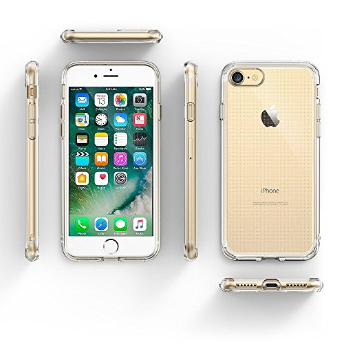 Ringke Funda iPhone 7 / iPhone 8, [Air] Sin Peso como el Aire, del Caso Ligero Delgado Suave Transparente Arañazos TPU Flexible Protectora para Apple iPhone 7 - Rose Gold Crystal