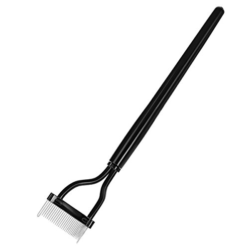 Rizador de peine de pestañas Maquillaje Aplicador de rimel Herramienta de cepillo de cejas para aseo (negro)
