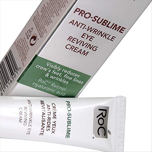 RoC - Crema revitalizadora de ojos anti-arrugas Pro-Sublime - Antiedad - Ácido hialurónico - Retinol - 15 ml