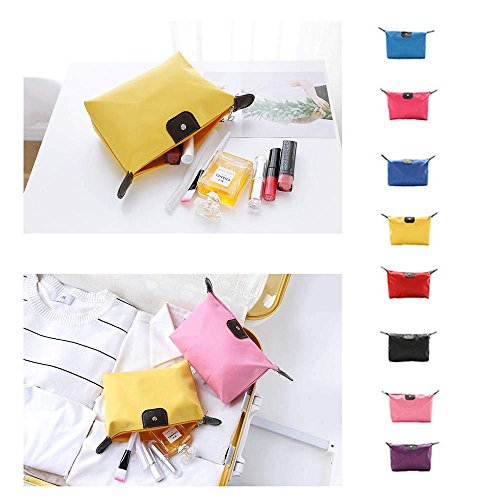 Rocita Neceser para maquillaje para viaje,Bolsa de Cosmético de Aseo de cuero impermeable y brillante Organizador de maquillaje y Utensilios